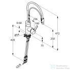 Kludi E-GO, elektronikus, egykaros mosogatócsap NA 15 422150575