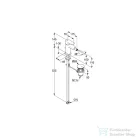 Kludi RENON bidé csaptelep automata leeresztővel, szálcsiszolt arany 42216N075