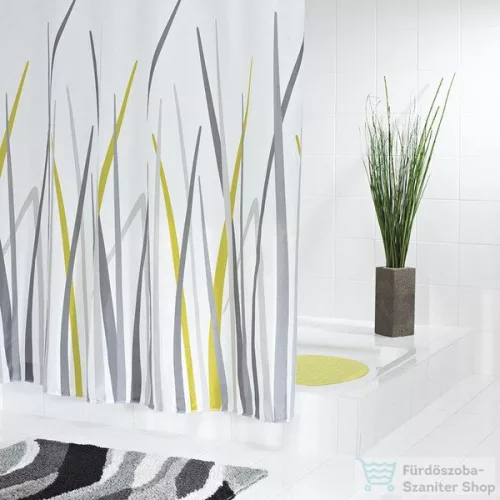 Sapho GRAS zuhanyfüggöny 180x200, polyester 42385