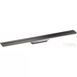   Hansgrohe AXOR DRAIN falhoz illeszthető 80 cm-es zuhanyfolyóka alaptest nélkül,szálcsiszolt fekete króm 42526340