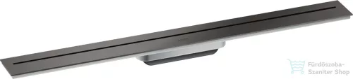 Hansgrohe AXOR DRAIN falhoz illeszthető 80 cm-es zuhanyfolyóka alaptest nélkül,szálcsiszolt fekete króm 42526340