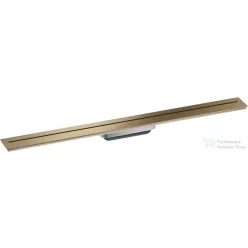   Hansgrohe AXOR DRAIN falhoz illeszthető 90 cm-es zuhanyfolyóka alaptest nélkül,szálcsiszolt bronz 42527140