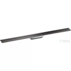   Hansgrohe AXOR DRAIN falhoz illeszthető 100 cm-es zuhanyfolyóka alaptest nélkül,szálcsiszolt fekete króm 42528340
