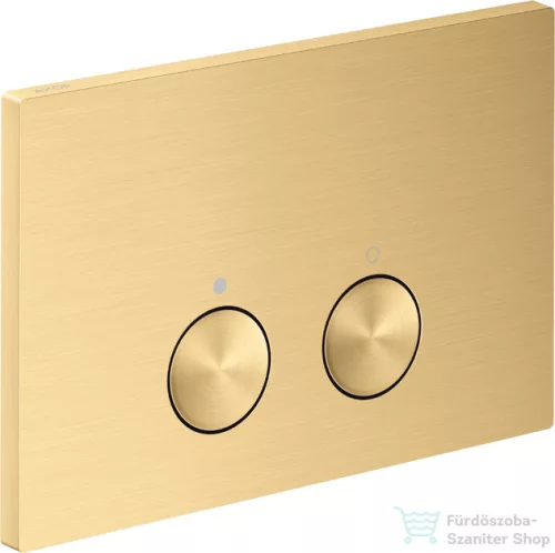 Hansgrohe AXOR FLUSH PLATE nyomólap, szálcsiszolt arany hatású 42531250