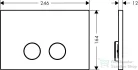 Hansgrohe AXOR FLUSH PLATE nyomólap, polírozott arany hatású 42531990
