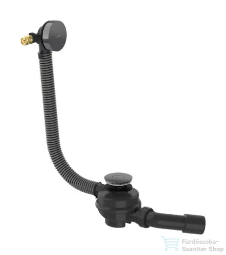 Hansgrohe AXOR EXAFILL kádfeltöltős le/túlfolyó, polírozott fekete króm 42540330