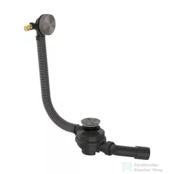   Hansgrohe AXOR EXAFILL kádfeltöltős le/túlfolyó, szálcsiszolt fekete króm 42540340