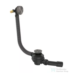   Hansgrohe AXOR EXAFILL kád le/túlfolyó, szálcsiszolt fekete króm 42541340