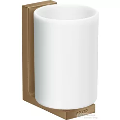   Hansgrohe AXOR UNIVERAL RECTANGULAR fali fogmosó pohár,szálcsiszolt bronz 42604140