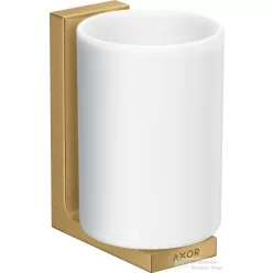   Hansgrohe AXOR UNIVERAL RECTANGULAR fali fogmosó pohár,szálcsiszolt arany hatású 42604250