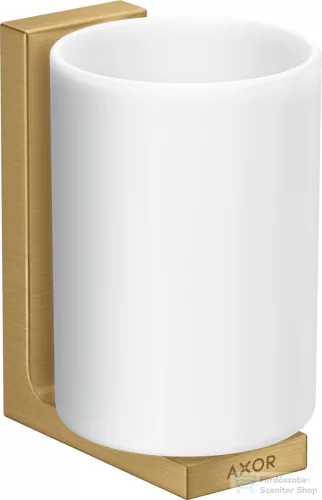 Hansgrohe AXOR UNIVERAL RECTANGULAR fali fogmosó pohár,szálcsiszolt arany hatású 42604250