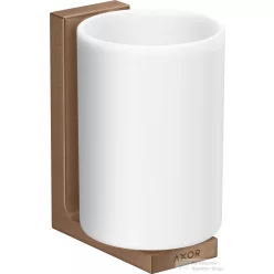   Hansgrohe AXOR UNIVERAL RECTANGULAR fali fogmosó pohár,szálcsiszolt vörös arany hatású 42604310
