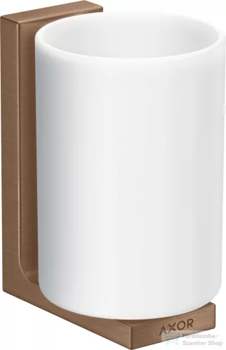 Hansgrohe AXOR UNIVERAL RECTANGULAR fali fogmosó pohár,szálcsiszolt vörös arany hatású 42604310