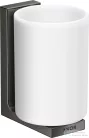 Hansgrohe AXOR UNIVERAL RECTANGULAR fali fogmosó pohár,polírozott fekete króm 42604330