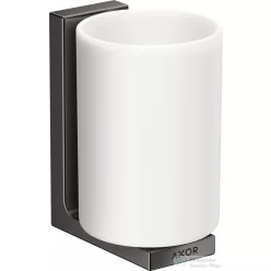   Hansgrohe AXOR UNIVERAL RECTANGULAR fali fogmosó pohár,polírozott fekete króm 42604330