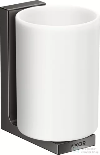 Hansgrohe AXOR UNIVERAL RECTANGULAR fali fogmosó pohár,polírozott fekete króm 42604330