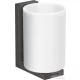 Hansgrohe AXOR UNIVERAL RECTANGULAR fali fogmosó pohár,szálcsiszolt fekete króm 42604340