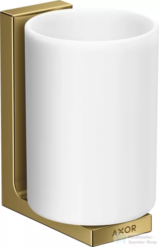 Hansgrohe AXOR UNIVERAL RECTANGULAR fali fogmosó pohár,polírozott arany hatású 42604990