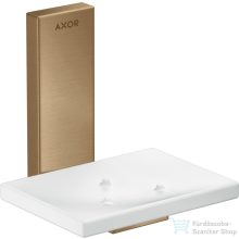   Hansgrohe AXOR UNIVERSAL RECTANGULAR fali szappantartó,szálcsiszolt bronz 42605140