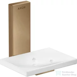   Hansgrohe AXOR UNIVERSAL RECTANGULAR fali szappantartó,szálcsiszolt bronz 42605140