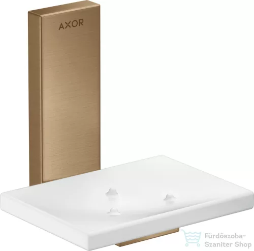 Hansgrohe AXOR UNIVERSAL RECTANGULAR fali szappantartó,szálcsiszolt bronz 42605140