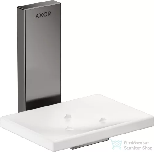 Hansgrohe AXOR UNIVERSAL RECTANGULAR fali szappantartó,polírozott fekete króm 42605330