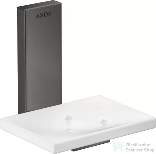 Hansgrohe AXOR UNIVERSAL RECTANGULAR fali szappantartó,szálcsiszolt fekete króm 42605340