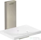 Hansgrohe AXOR UNIVERSAL RECTANGULAR fali szappantartó,szálcsiszolt nikkel 42605820