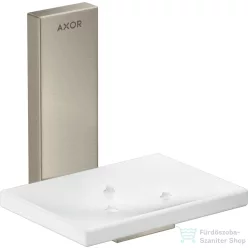   Hansgrohe AXOR UNIVERSAL RECTANGULAR fali szappantartó,szálcsiszolt nikkel 42605820