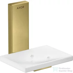   Hansgrohe AXOR UNIVERSAL RECTANGULAR fali szappantartó,szálcsiszolt sárgaréz hatású 42605950