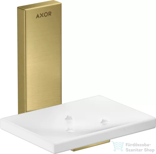Hansgrohe AXOR UNIVERSAL RECTANGULAR fali szappantartó,szálcsiszolt sárgaréz hatású 42605950
