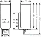 Hansrohe AXOR Universal Rectangular fali szappanadagoló,króm 42610000