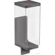 Hansrohe AXOR Universal Rectangular fali szappanadagoló,szálcsiszolt fekete króm 42610340