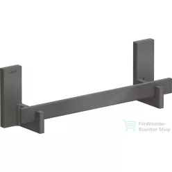   Hansgrohe AXOR UNIVERSAL RECTANGULAR 34 cm-es kapaszkodó,Szálcsiszolt fekete króm 42613340