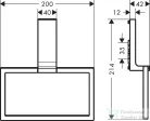 Hansgrohe AXOR UNIVERSAL RECTANGULAR törölközőtartó gyűrű,szálcsiszolt arany hatású 42623250