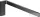 Hansgrohe AXOR UNIVERSAL RECTANGULAR 38 cm-es fix törölközőtartó,polírozott fekete króm 42626330