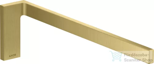 Hansgrohe AXOR UNIVERSAL RECTANGULAR 38 cm-es fix törölközőtartó,szálcsiszolt sárgaréz hatású 42626950