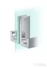 Hansgrohe AXOR UNIVERSAL RECTANGULAR zuhanyajtó fogantyú,króm 42639000