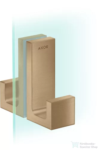Hansgrohe AXOR UNIVERSAL RECTANGULAR zuhanyajtó fogantyú,szálcsiszolt bronz 42639140