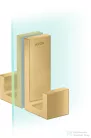Hansgrohe AXOR UNIVERSAL RECTANGULAR zuhanyajtó fogantyú,szálcsiszolt arany hatású 42639250