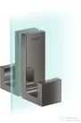 Hansgrohe AXOR UNIVERSAL RECTANGULAR zuhanyajtó fogantyú,polírozott fekete króm 42639330