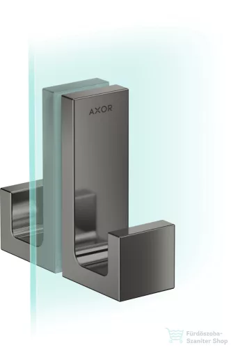 Hansgrohe AXOR UNIVERSAL RECTANGULAR zuhanyajtó fogantyú,polírozott fekete króm 42639330