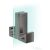 Hansgrohe AXOR UNIVERSAL RECTANGULAR zuhanyajtó fogantyú,polírozott fekete króm 42639330