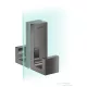 Hansgrohe AXOR UNIVERSAL RECTANGULAR zuhanyajtó fogantyú,polírozott fekete króm 42639330