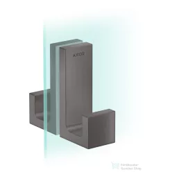   Hansgrohe AXOR UNIVERSAL RECTANGULAR zuhanyajtó fogantyú,szálcsiszolt fekete króm 42639340