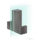 Hansgrohe AXOR UNIVERSAL RECTANGULAR zuhanyajtó fogantyú,szálcsiszolt fekete króm 42639340