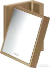 Hansgrohe AXOR UNIVERSAL RECTANGULAR kozmetikai tükör 1,7x nagyítással,szálcsiszolt bronz 42649140