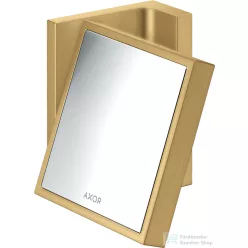   Hansgrohe AXOR UNIVERSAL RECTANGULAR kozmetikai tükör 1,7x nagyítással,szálcsiszolt arany hatású 42649250