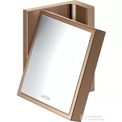   Hansgrohe AXOR UNIVERSAL RECTANGULAR kozmetikai tükör 1,7x nagyítással,polírozott vörös arany hatású 42649300