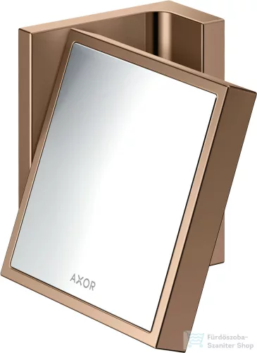 Hansgrohe AXOR UNIVERSAL RECTANGULAR kozmetikai tükör 1,7x nagyítással,polírozott vörös arany hatású 42649300